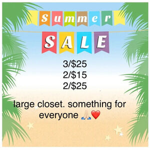 2/$15, 3/$25, 2/$25 sales!